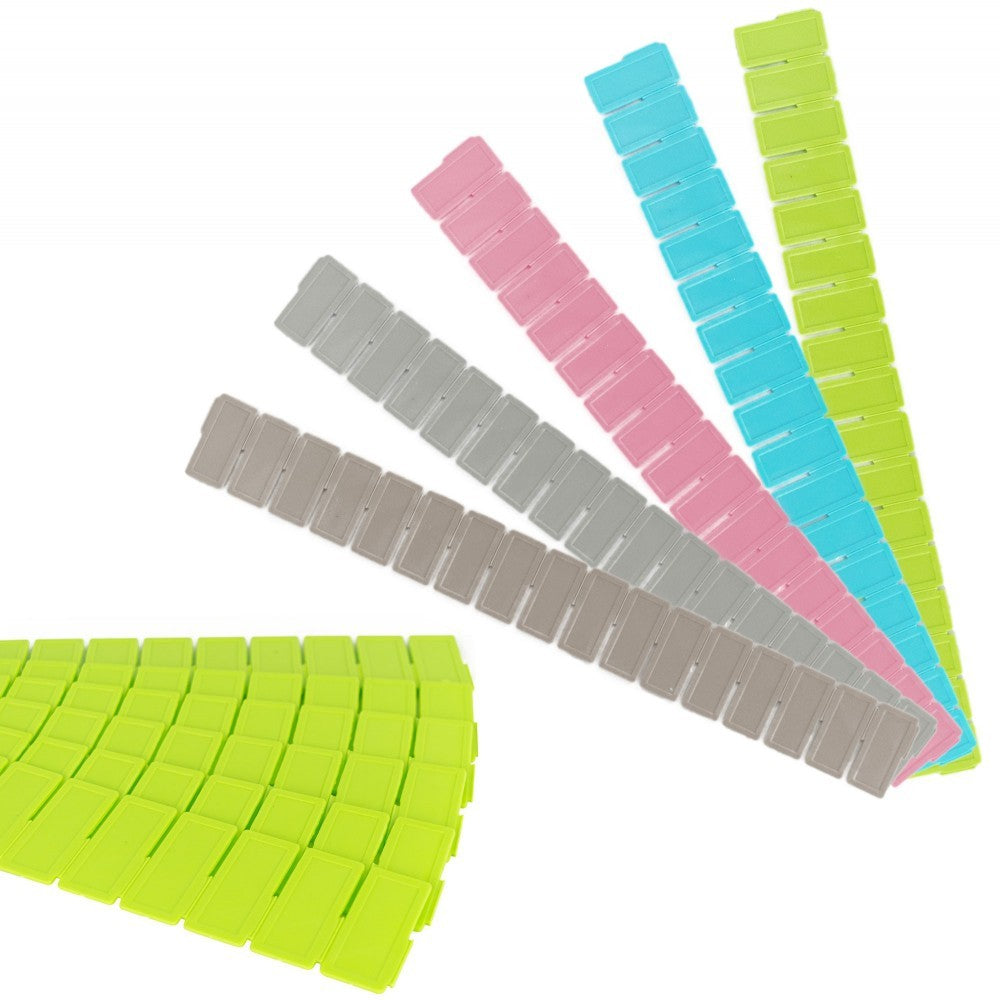 Lot de séparateurs en plastique organiseur modulaire pour tiroirs 50x435mm