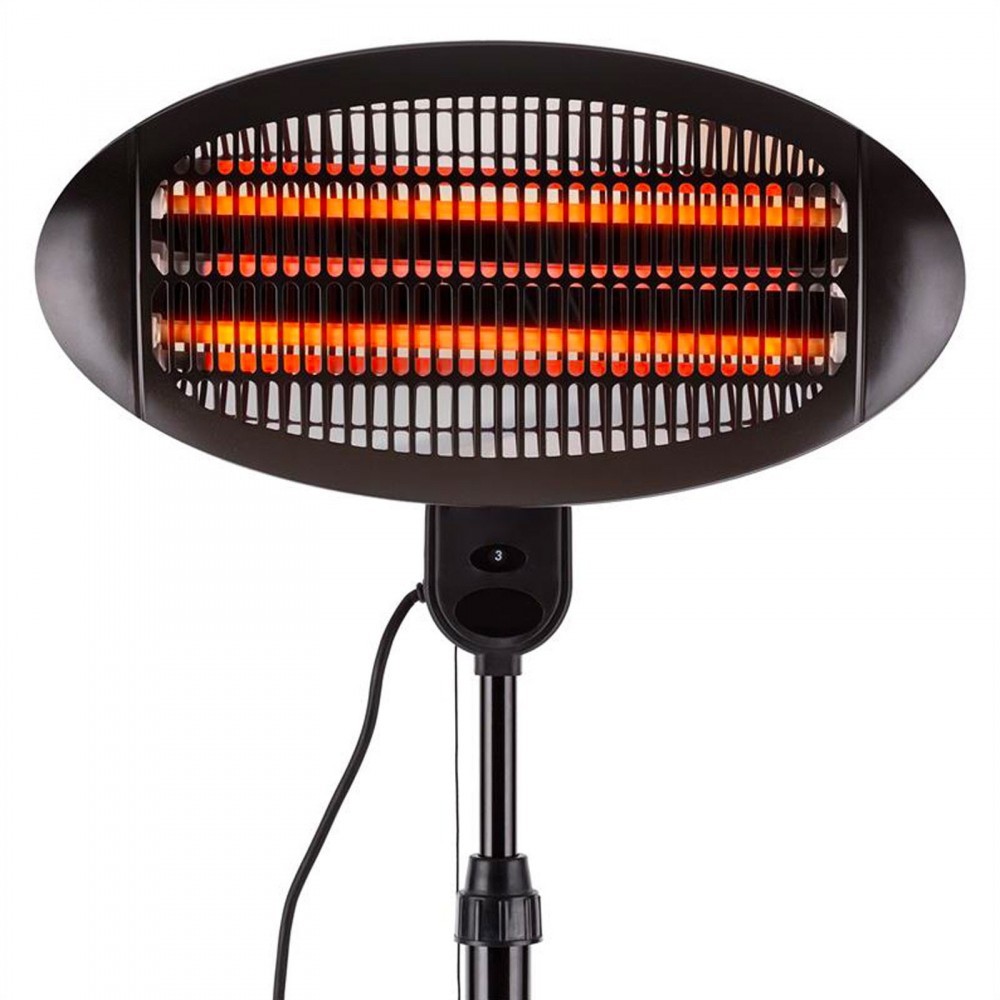 PH09EL Radiateur électrique à quartz halogène infrarouge étanche IP34 2000W