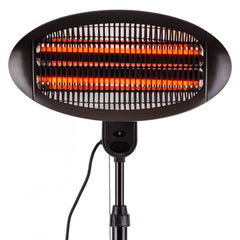PH09EL Radiateur électrique à quartz halogène infrarouge étanche IP34 2000W