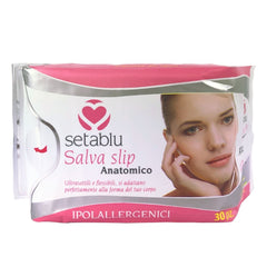 168228 30 Protège-slips Setablu hypoallergénique anatomique 15.5cm ultra-mince