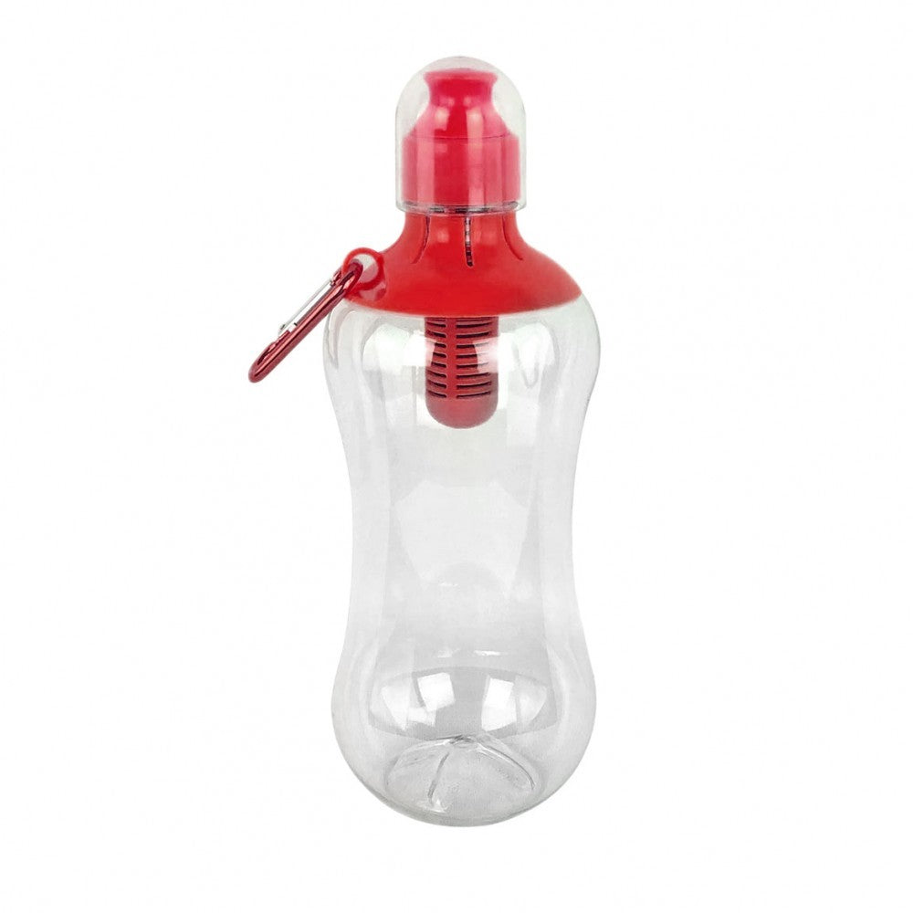Bouteille d'eau pour le sport de 500 ml avec bec et mousqueton multi usage