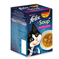 Maxi Pack 6 x 288g de Sachets à soupe Felix Sélection variée Thon/poulet/bœuf