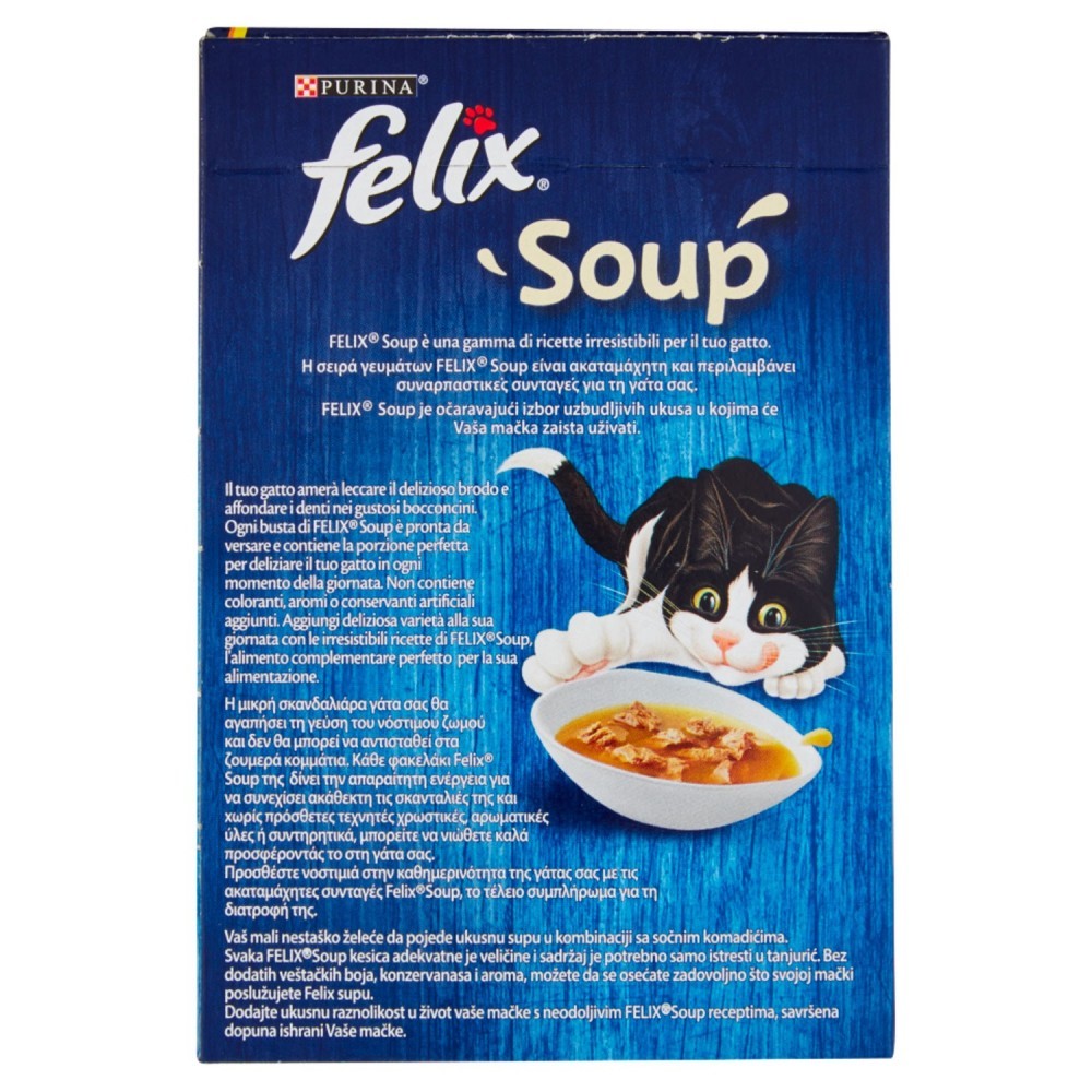 Maxi Pack 6 x 288g de Sachets à soupe Felix Sélection variée Thon/poulet/bœuf