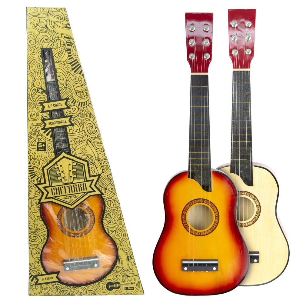 101558 Guitare acoustique 6 cordes en 2 couleurs  avec touches réglage