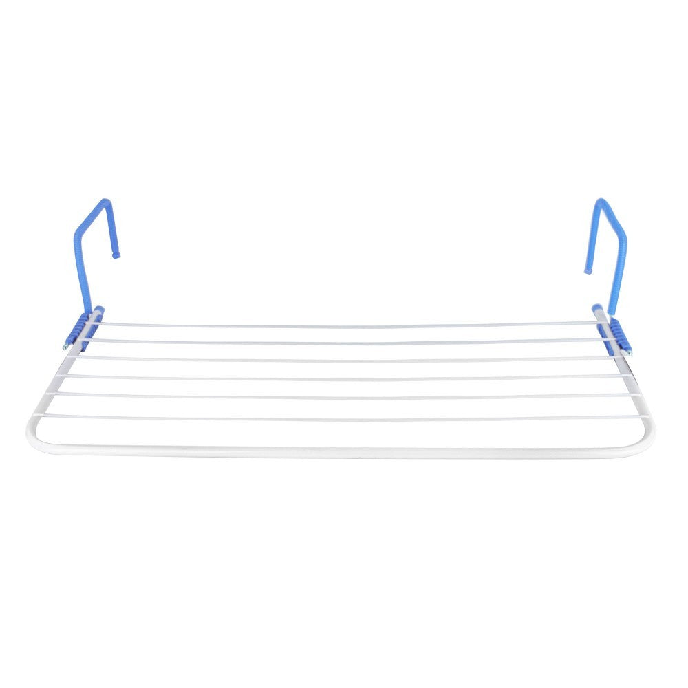 726186 Étendoir à linge 5MT pour radiateur ou balcons 6 barres 73x34x13cm