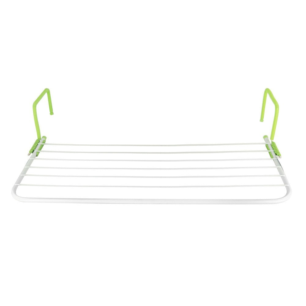 726186 Étendoir à linge 5MT pour radiateur ou balcons 6 barres 73x34x13cm