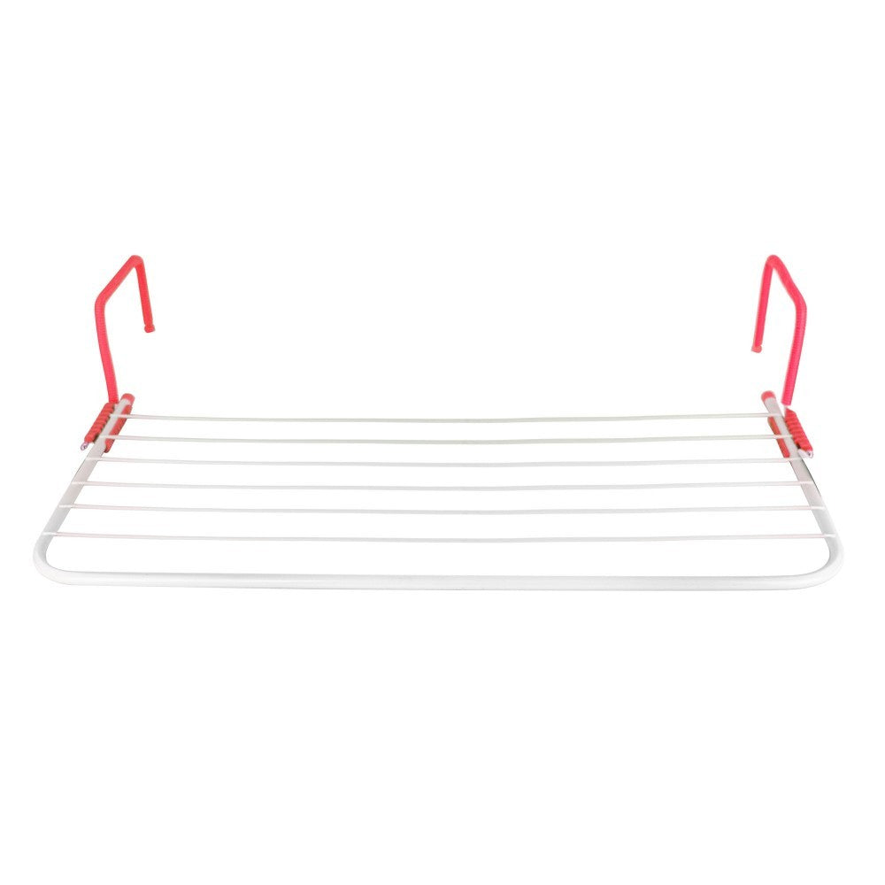 726186 Étendoir à linge 5MT pour radiateur ou balcons 6 barres 73x34x13cm