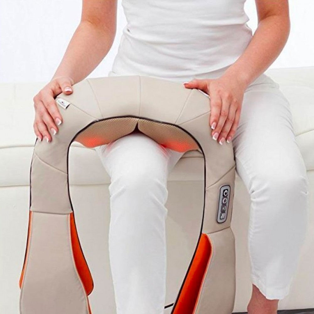 Masseur de Cou Pétrissage Fonction Thermique Douleurs Cervicales et Lombaires