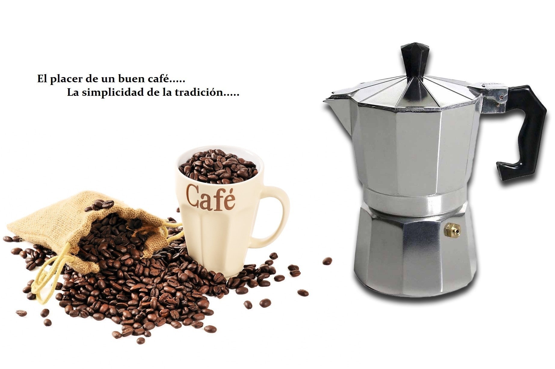Cafetière italienne Métal pour une tasse de café - espresso- homemade- WELKHOME