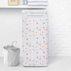 028360 Housse à motifs fleurs avec fermeture zip pour lave-lige top 80x45x65cm