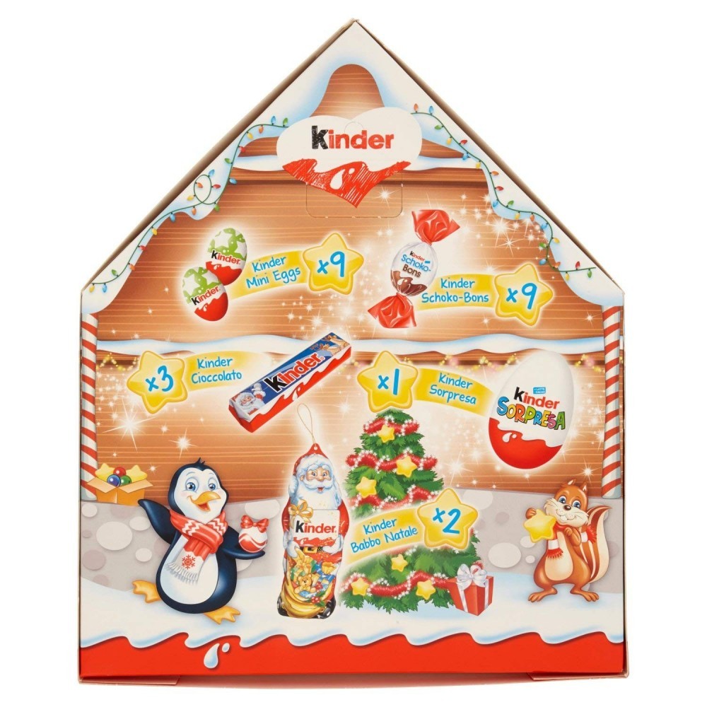 Calendrier de l'Avent Kinder Hanging house T24 Mixed Chocolate Snack 24pcs