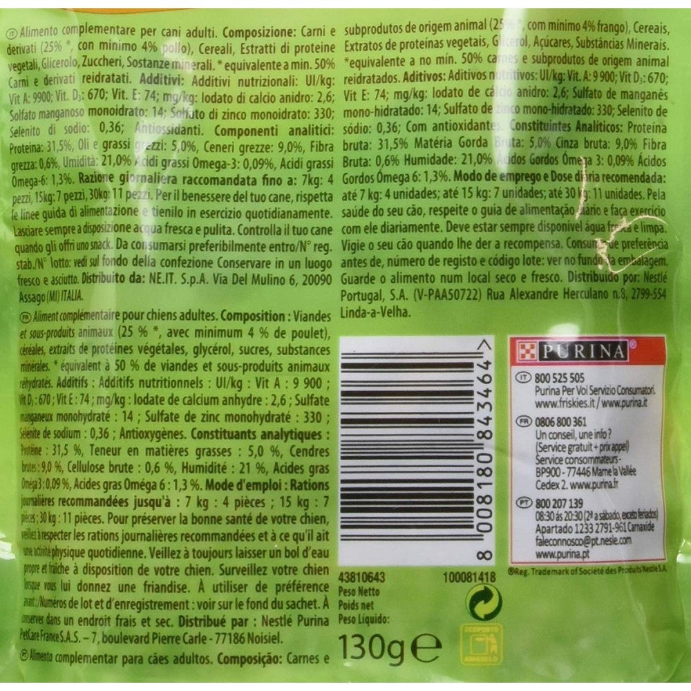 Snacks aromatisés Poulet Purina Friskies Deli Bon sans conservateur 130g
