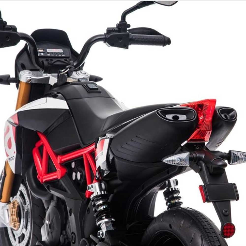 LT909 Aprilia Dorsoduro 900 EVA moto électrique enfants avec lumières et sons
