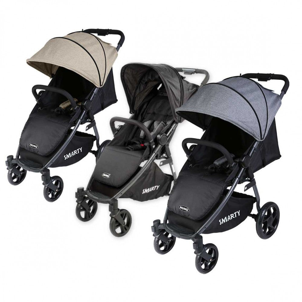 BK-736 NUNU 'SMARTY Poussette pliante pour bébé totalement inclinable en landeau