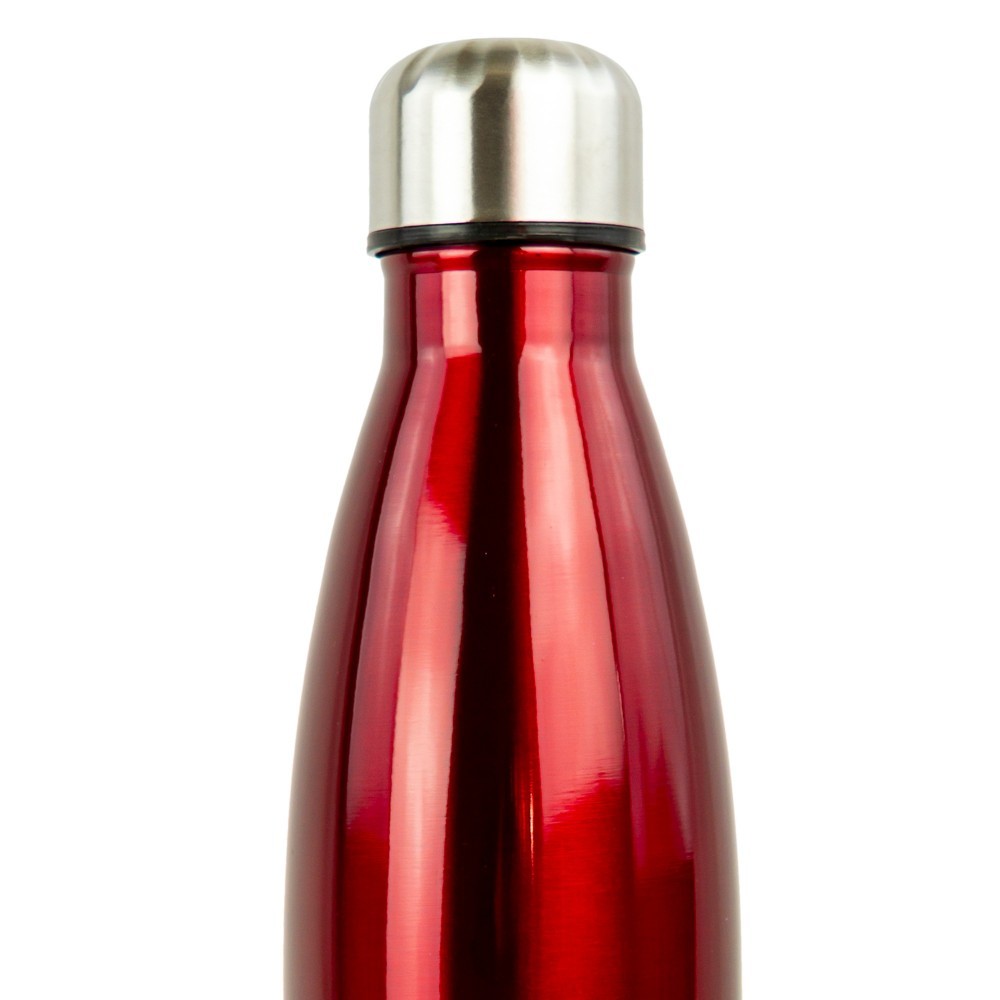 186168 Bouteille d'eau thermique de 500 ml en acier sans BPA plusieurs coloris