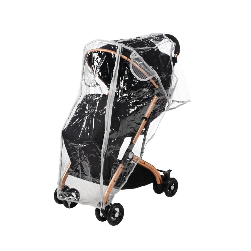 B30409-BK Poussette bébé pliante BLACK NUNU 'BUGSY avec housse de pluie