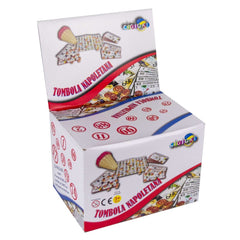 221439 Tombola napolitaine 48 cartes Panier en osier et panneau de numéros
