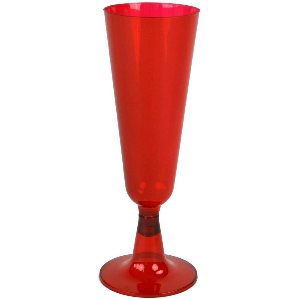 407547 Lot de 24 coupes à champagne en plastique dur pour NOËL