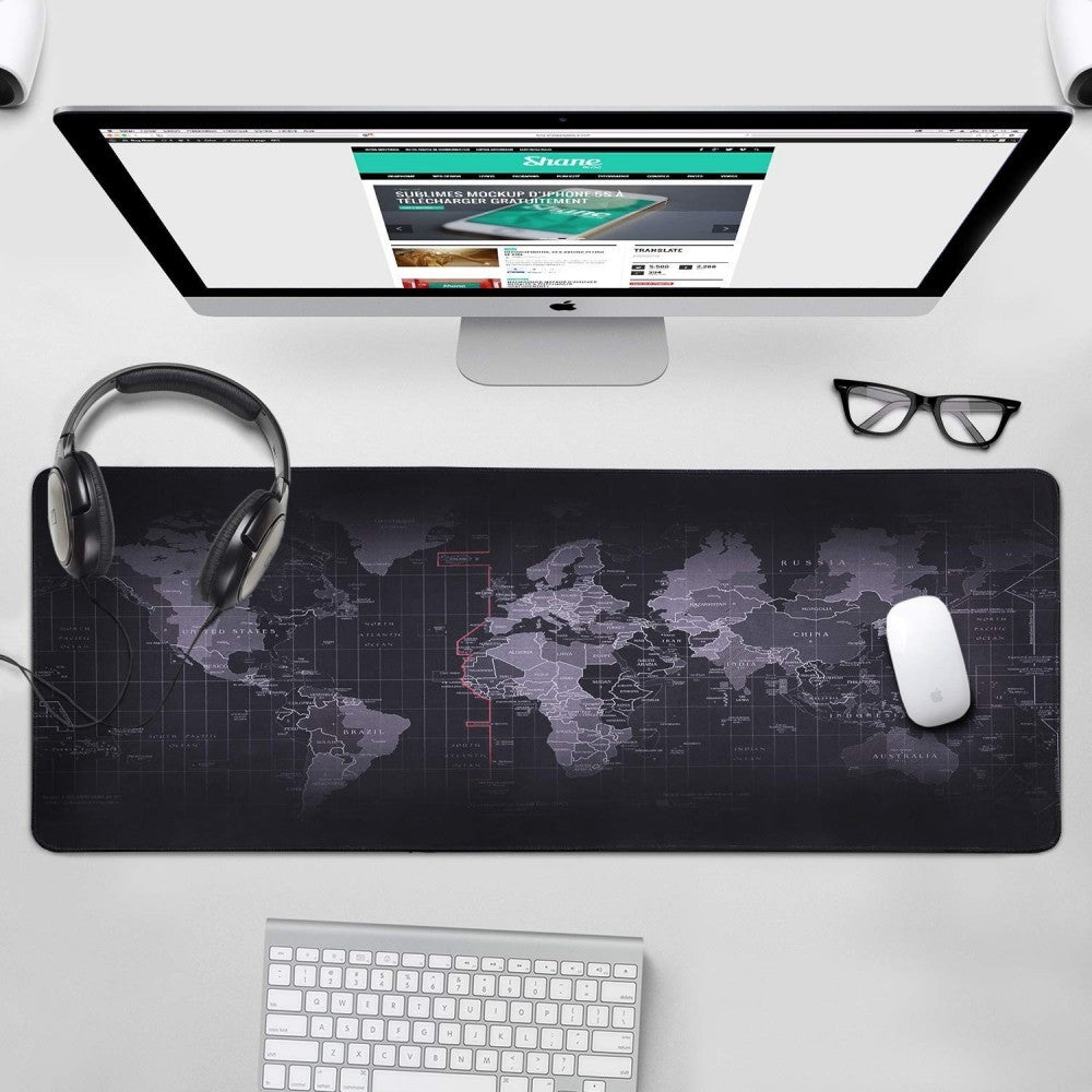 Tapis de bureau antidérapant Mappemonde 900x400x2mm