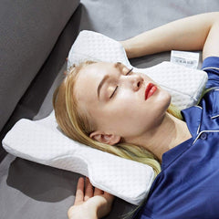 521108 Coussin cervical incurvé Memory Foam ultra doux soulage les douleurs