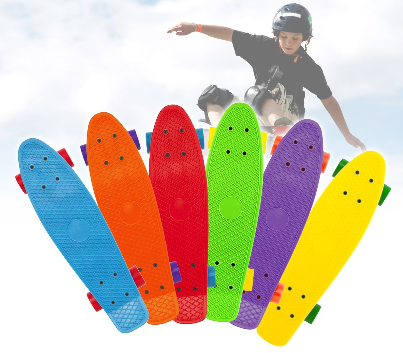 Mini skateboard Cruiser Skate'n Go - Planche de 56 cm