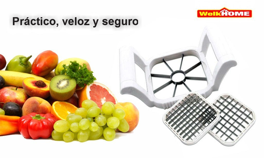 Coupe fruits et légumes avec 3 lames différentes - WELKHOME