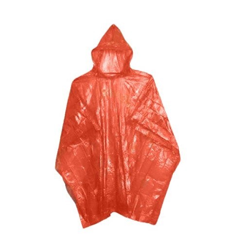 Pack de 3 imperméables jetables à capuche unisexe poncho polyéthylène 747619
