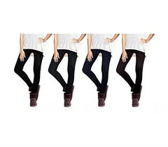 Set de 4 leggings fantasy woman ETHNIQUE effet thermique doublure en peluche