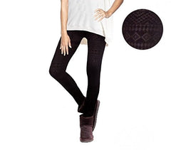Set de 4 leggings fantasy woman ETHNIQUE effet thermique doublure en peluche