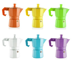 Cafetière italienne pour 3 tasses de café de couleurs FUN - WELKHOME -