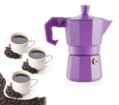 Cafetière italienne pour 3 tasses de café de couleurs FUN - WELKHOME -