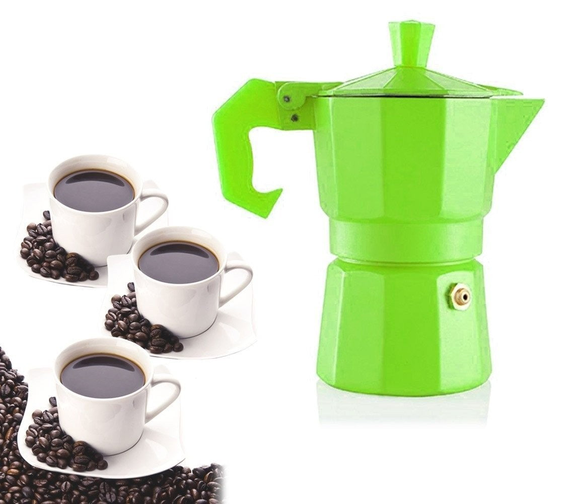 Cafetière italienne pour 3 tasses de café de couleurs FUN - WELKHOME -