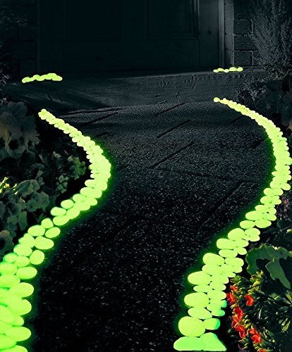 Pack 100 pierres lumineuses décoratives qui brillent dans le noir