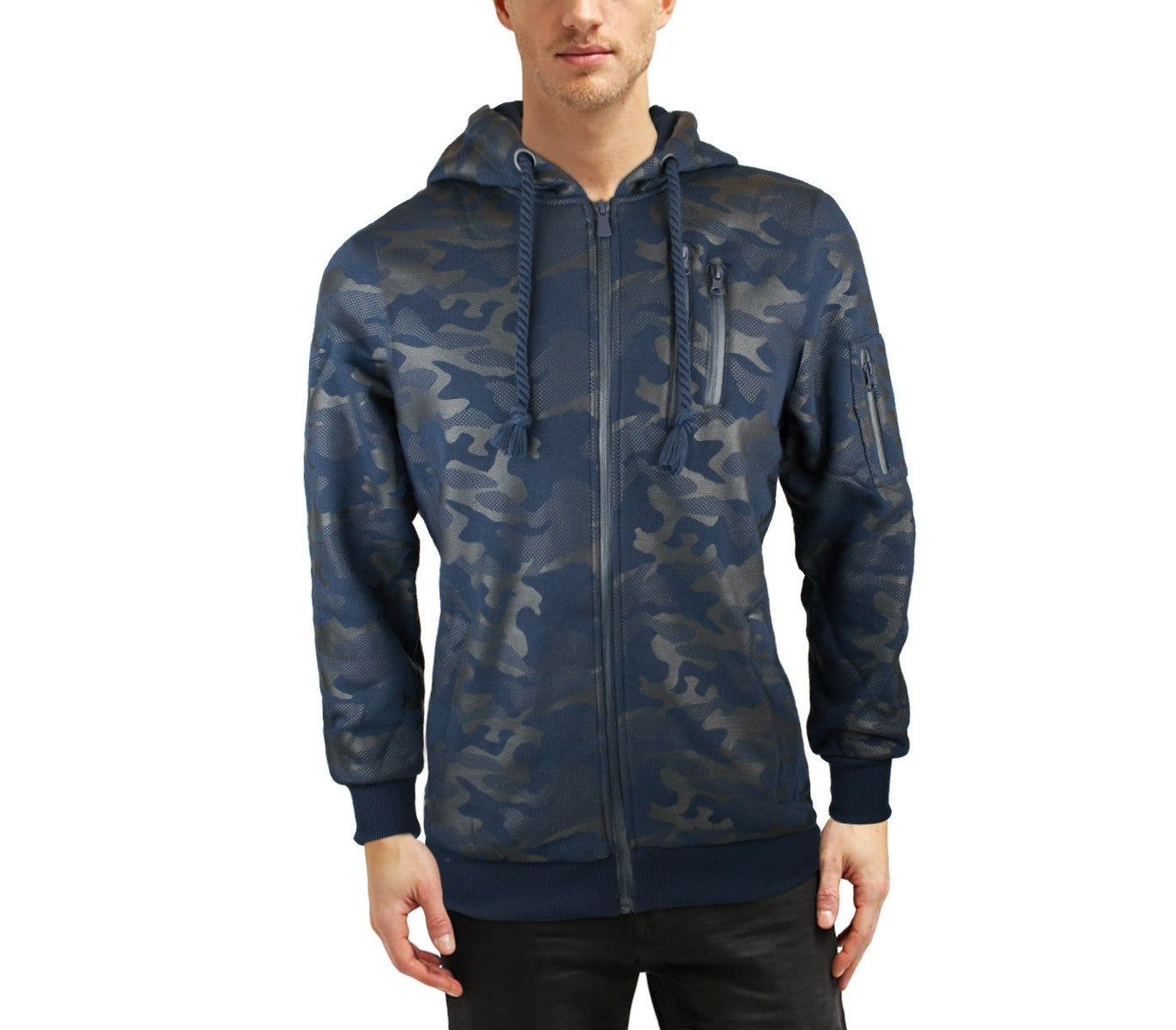 NJ01 Sweat à capuche zippé URBA BOY  pour homme modèle IMPERIAL en 3 couleurs