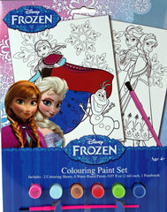 Set créatif coloriage avec aquarelles de la reine des neiges