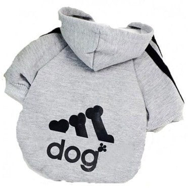 Sweat à capuche sportif pour chiens de petite taille en plusieurs couleurs