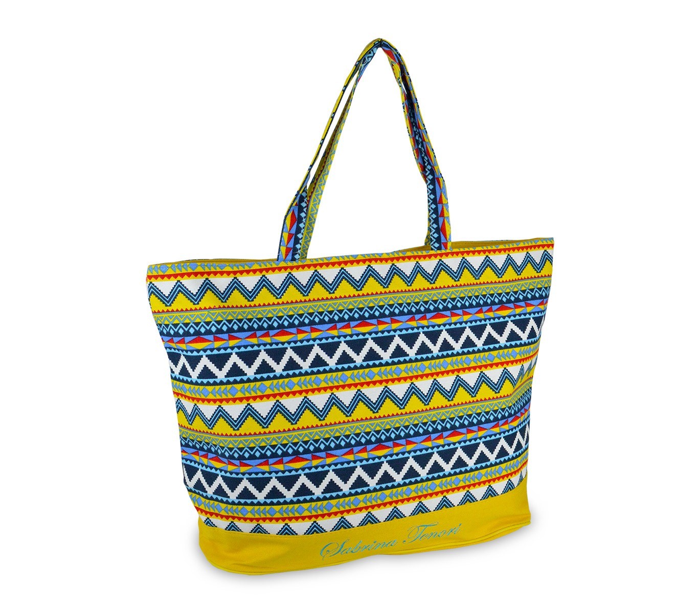 0658T Sac de plage en plusieurs couleurs modèle Jamila by Sabrina motif ethnique