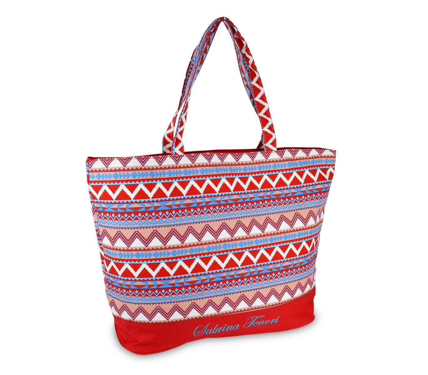 0658T Sac de plage en plusieurs couleurs modèle Jamila by Sabrina motif ethnique