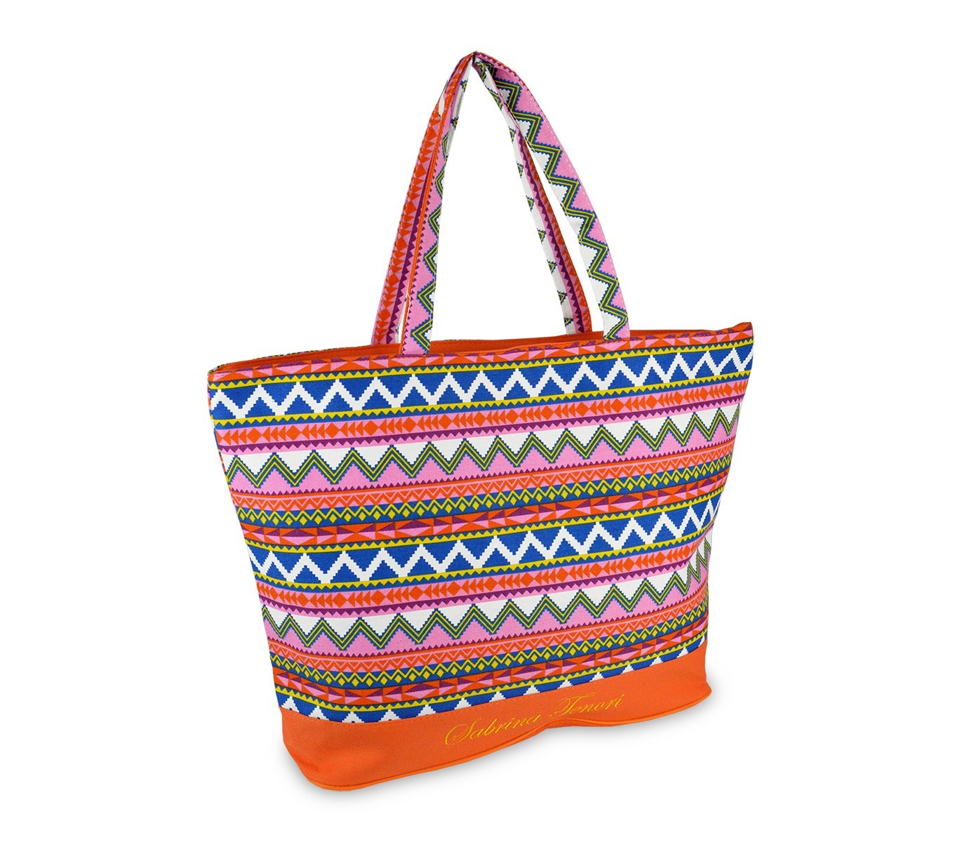 0658T Sac de plage en plusieurs couleurs modèle Jamila by Sabrina motif ethnique