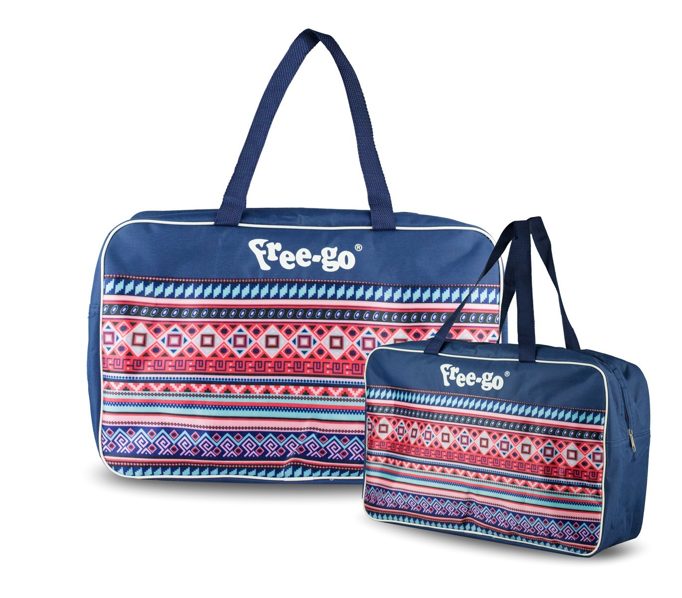 375563 Double sac isotherme mod. Free-go TWO BAGS ethnique double poignée