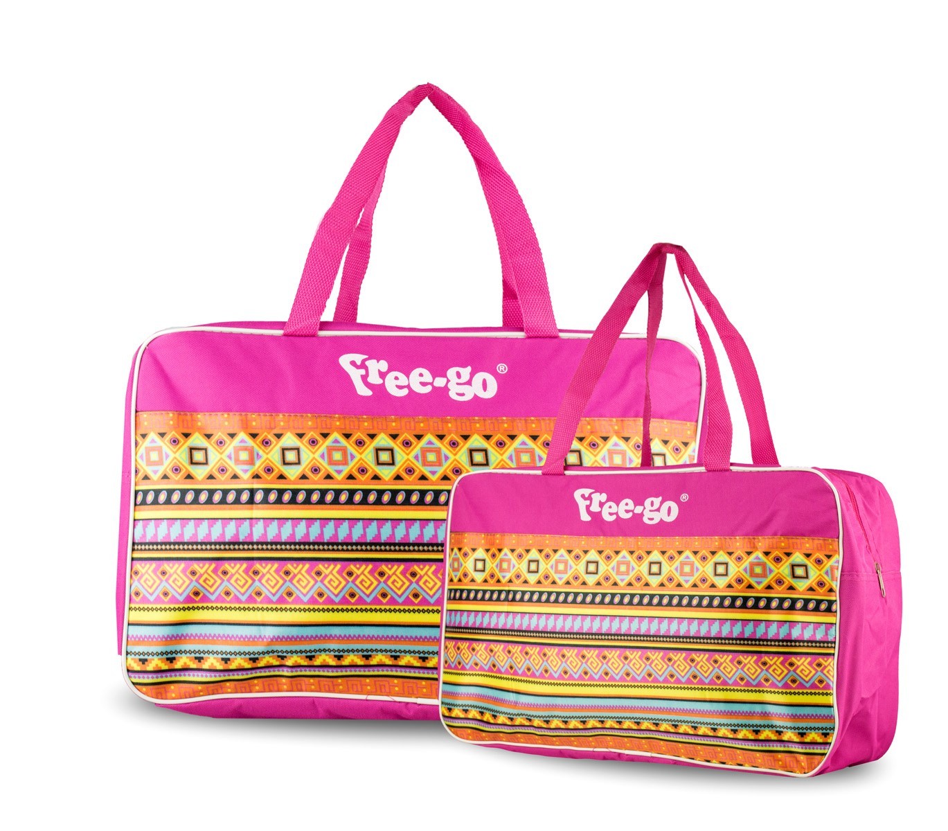375563 Double sac isotherme mod. Free-go TWO BAGS ethnique double poignée