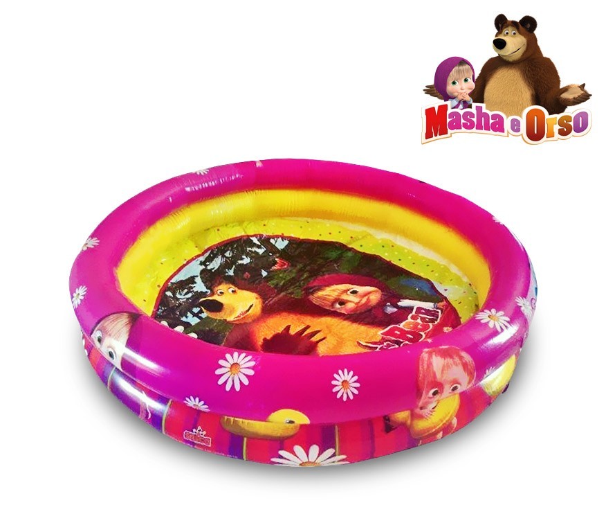 Piscine gonflable pour les enfants Masha et l’OURS deux anneaux 90cm de diamètre