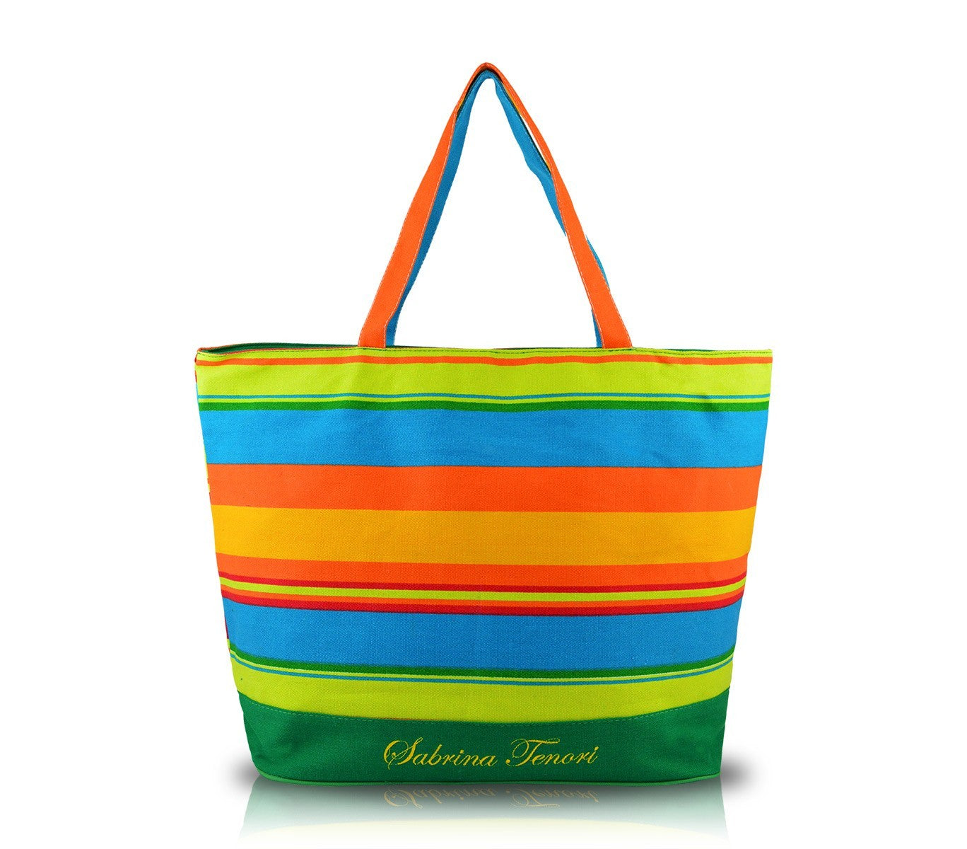 Sac de plage SABRINA modèle FULL COLOR spacieux en tissu avec fermeture zip