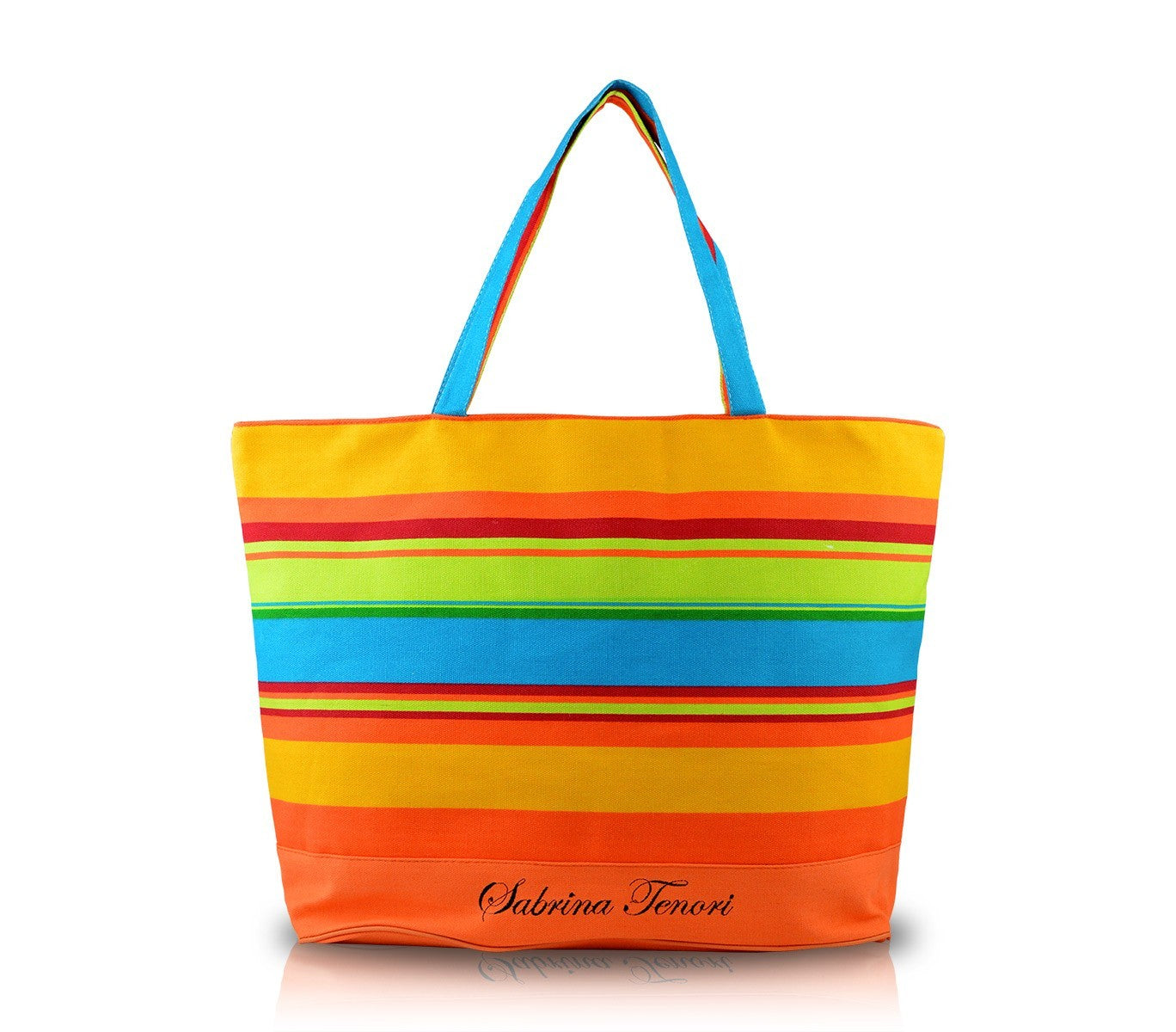Sac de plage SABRINA modèle FULL COLOR spacieux en tissu avec fermeture zip