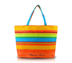 Sac de plage SABRINA modèle FULL COLOR spacieux en tissu avec fermeture zip