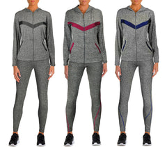 K7732 Ensemble de sport pour femmes sweat et pantalon long en trois couleurs