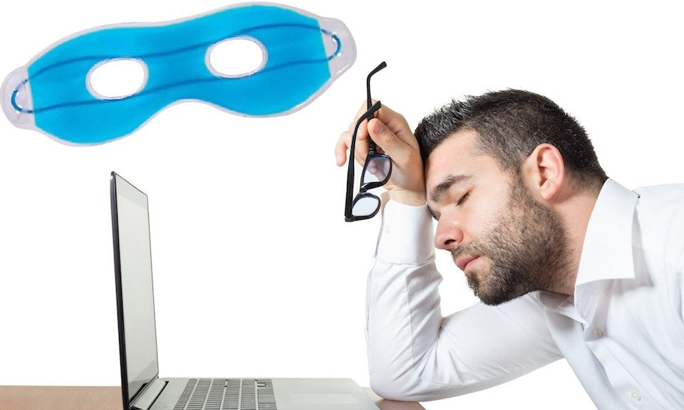 105224 Masque de gel revitalise les yeux fatigués repose et améliore la vue