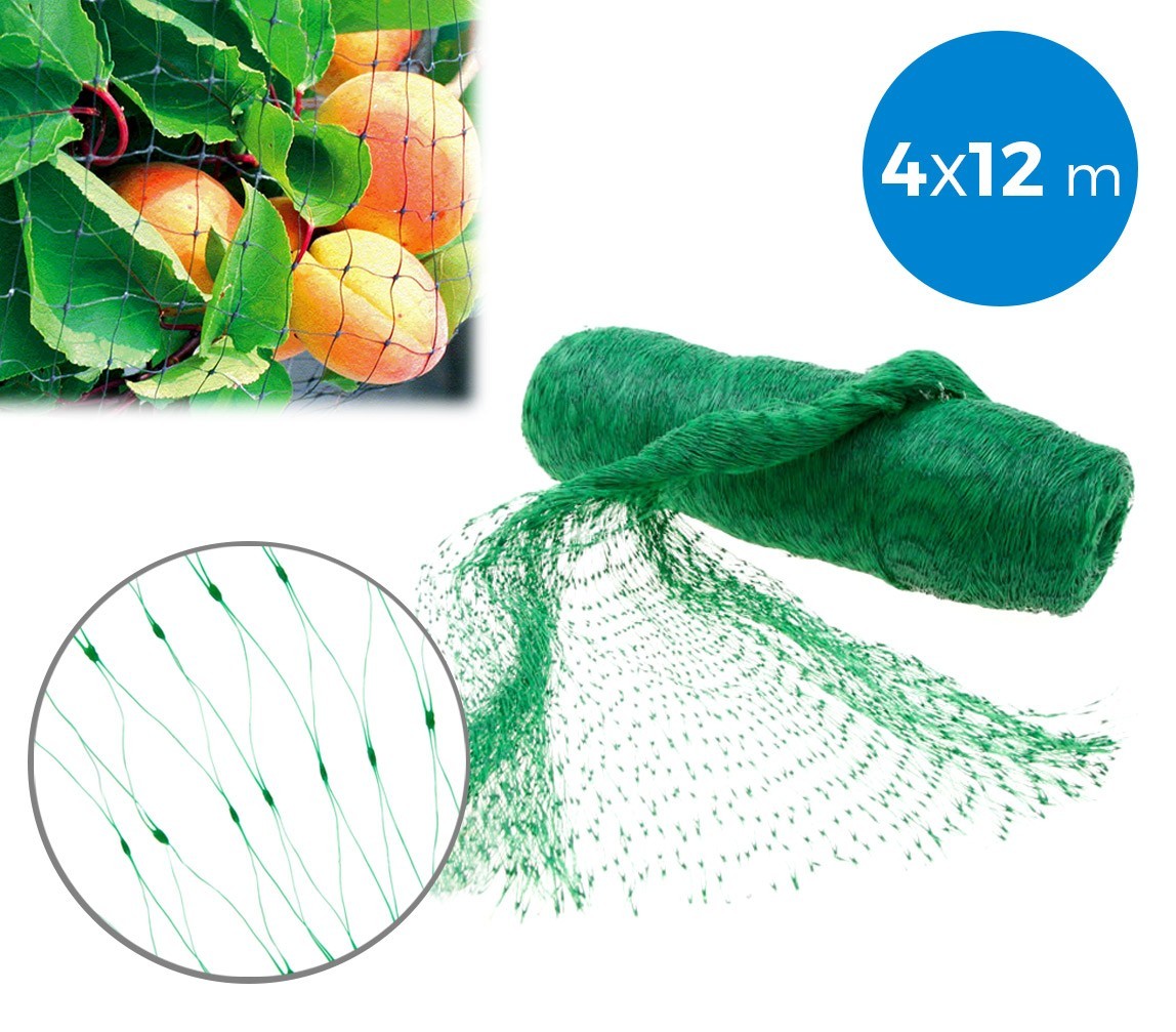 Filet d’entourage ou couvre-potager en nylon 4 x 12 m anti-oiseaux 290058