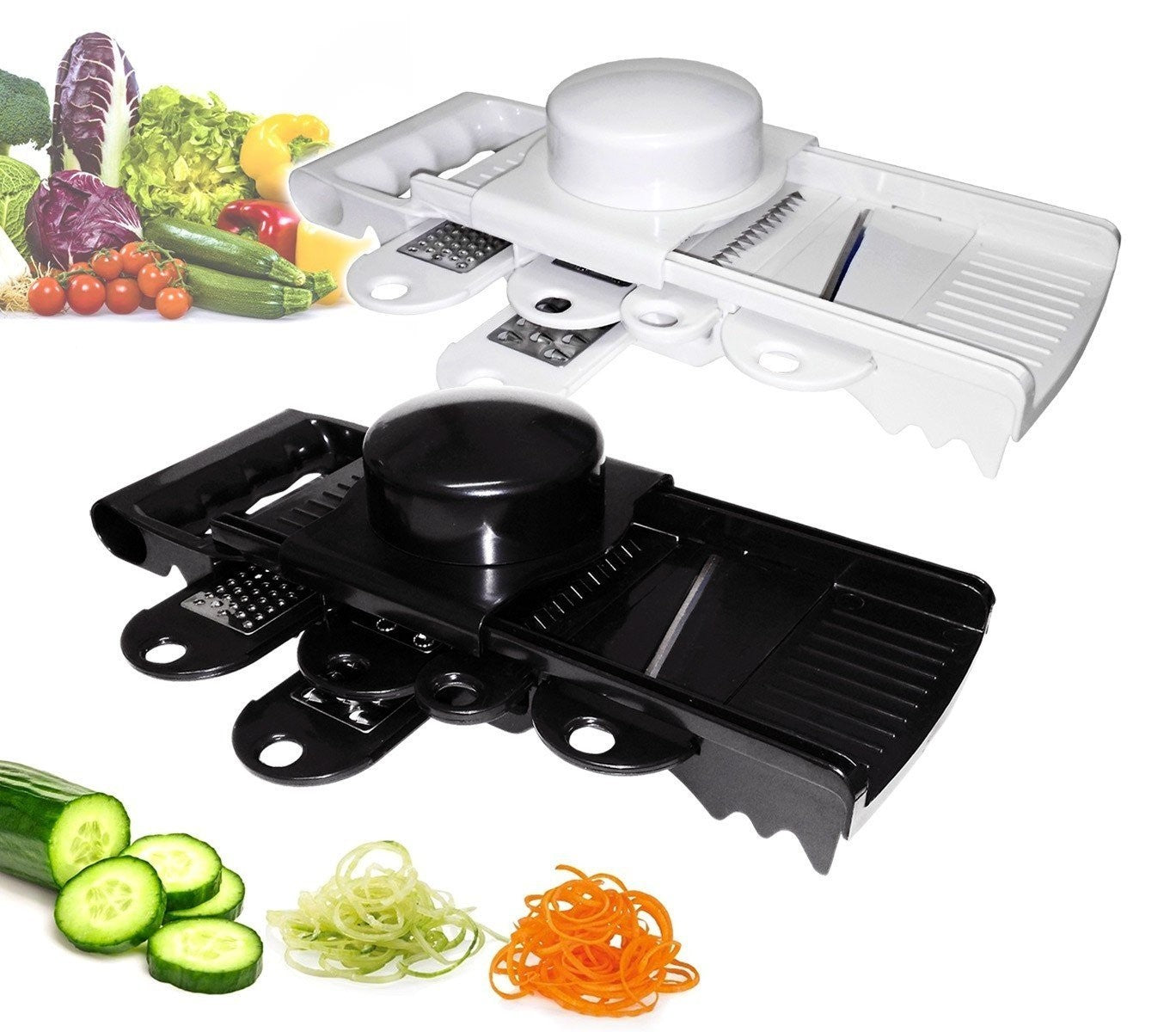 Multi-râpe 7 rapes avec des lames en acier inoxydable - ustensile de cuisine