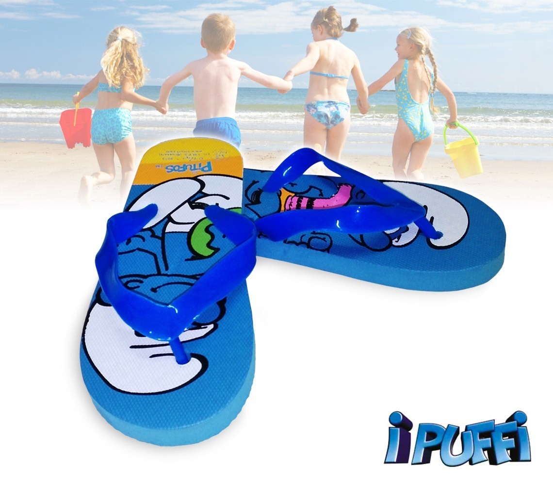 2301000547 - Tong - Sandale Garcon SCHTROUMF en caoutchouc bleu